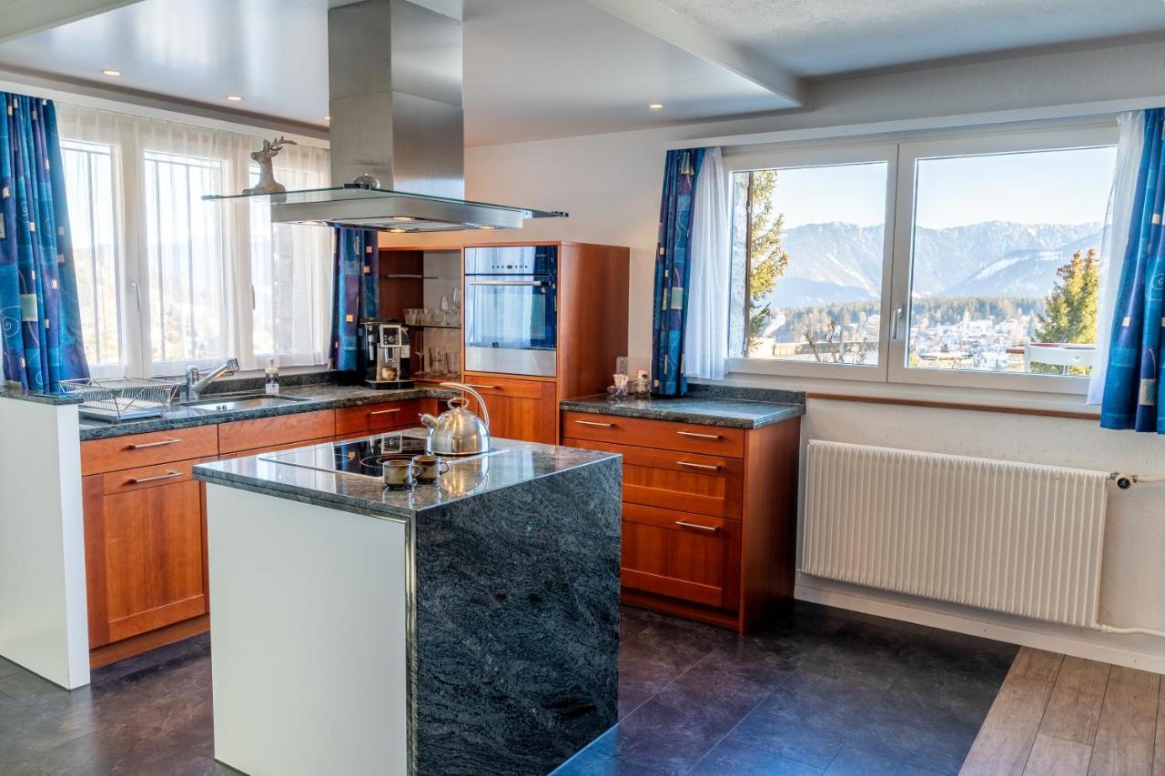 Charmantes Apartment Mit Grossem Garten .Kids4Free. Flims Bagian luar foto